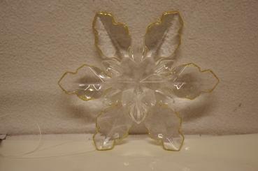 Schneeflocke aus Acrylglas, 12cm 