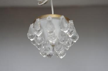 Hängelampe mit Glastropfen 