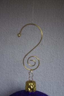 Kugelaufhänger "Spirale" silber 