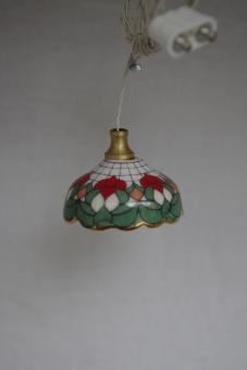 Porzellanlampe mit Tiffany-Muster 