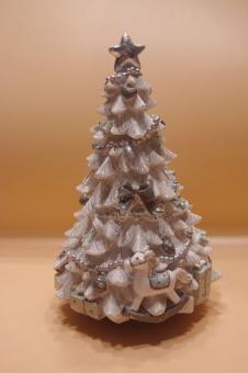 Weihnachtsbaum, Resin, weiß 