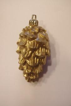 Zapfen gold, Kunststoff 