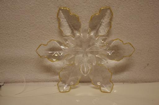 Schneeflocke aus Acrylglas, 12cm 